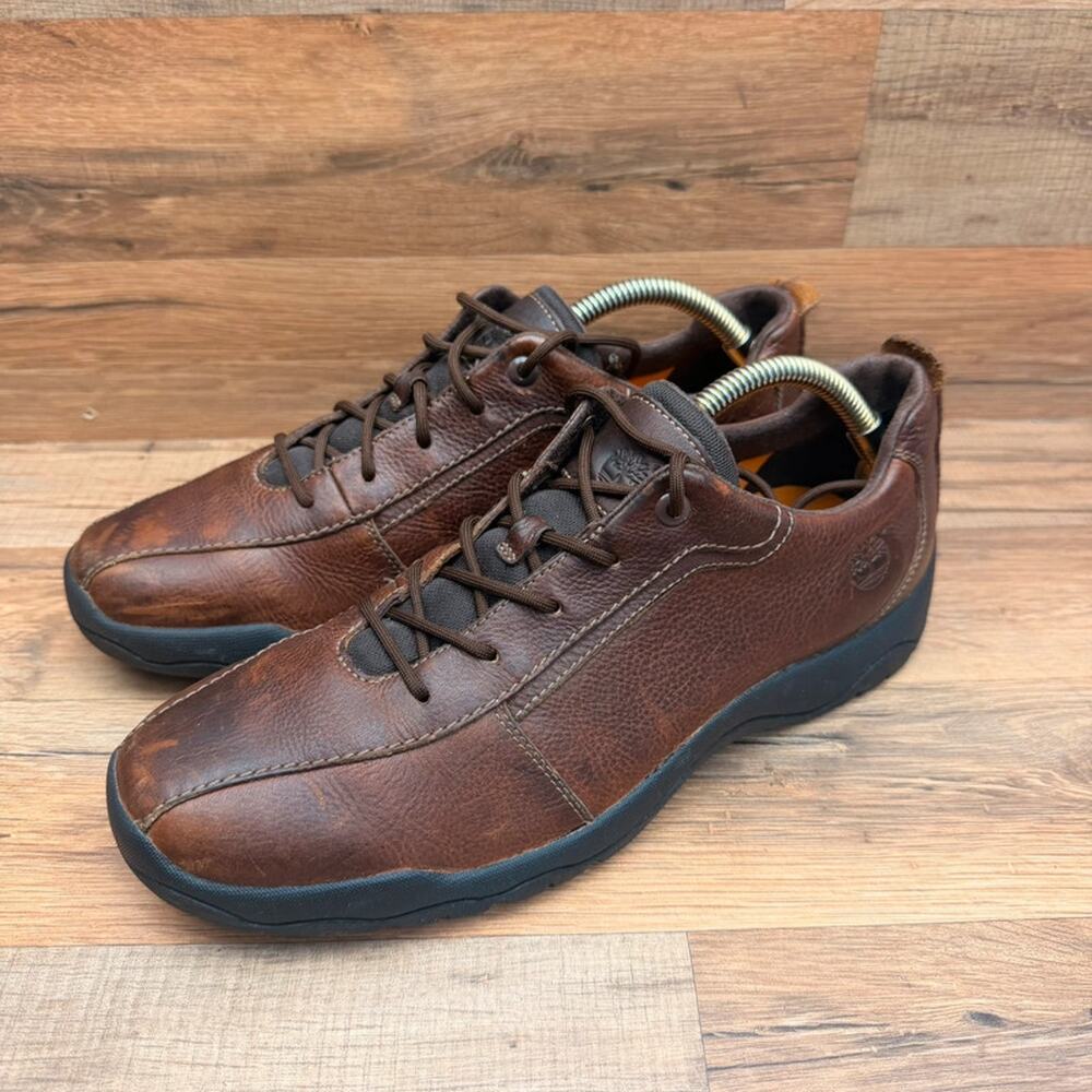 Timberland Earthkeepers Oxford Shoes Mens 9.5 brown Lace Up Anti Fatigue